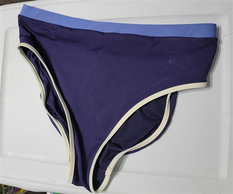 Jessica Simpson L Purple High-Waist Bikini Bottoms 120563