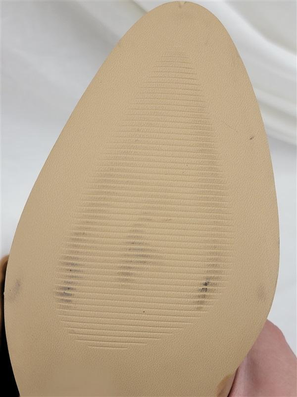 PO Report 7.5 Odeza Tan Cowboy Boots Stacked Heel 120574