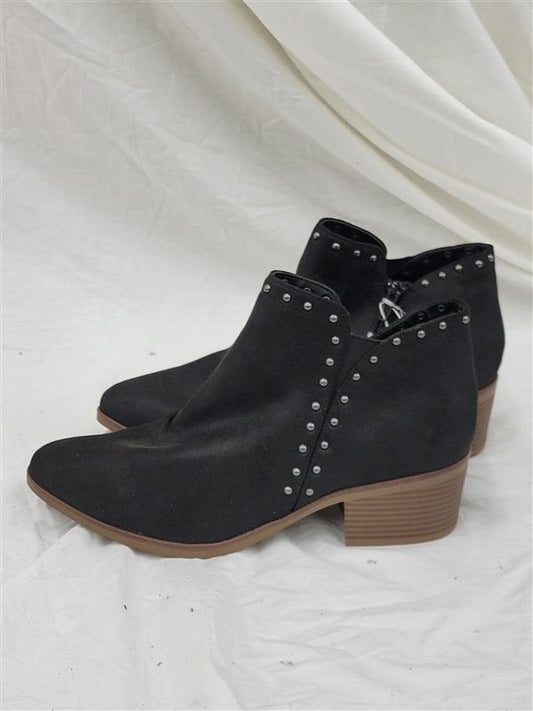 NWOT MIA 10 Dawsyn Studded Ankle Booties Faux Leather Pull On 120589