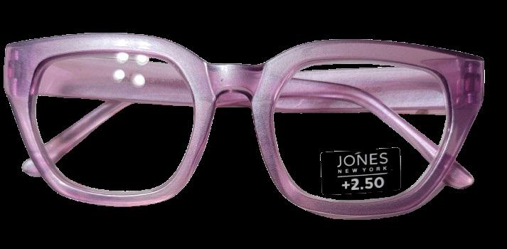NWT Jones NY 2.5 Pink Geometric Reading Nerd Glass Readers 120597