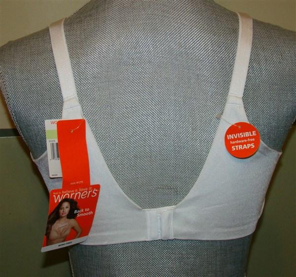 NWOT Warner's 38D Back to Smooth Wire Free Contour Bra 1275 White 120607