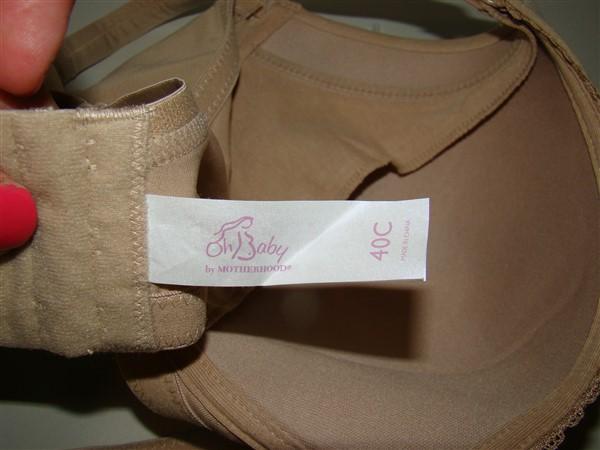 NWOT Motherhood 40C OH BABY Wireless Full Coverage Nursing Bra Beige 120655
