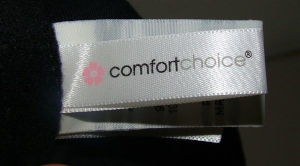 NWOT Comfort Choice 44C Cotton Sports Bra 27-1203-2 Black 120658
