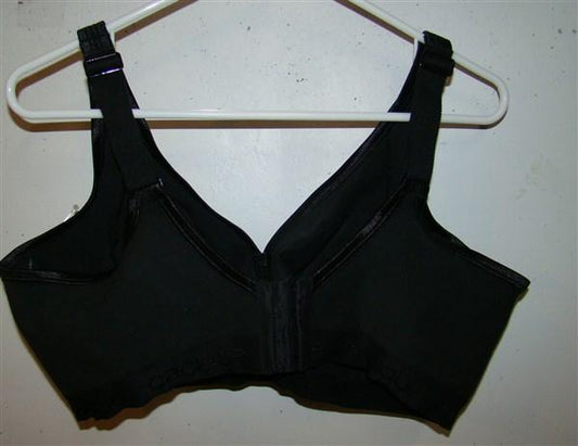 PO Cacique 42C Cotton Underwire Unlined Bra Black 120678