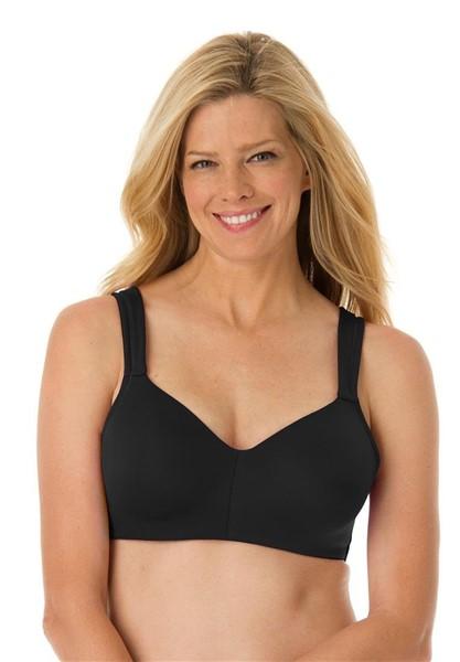 NWOT Comfort Choice 52C Secret Shaping Bra Wire Free Black 120679