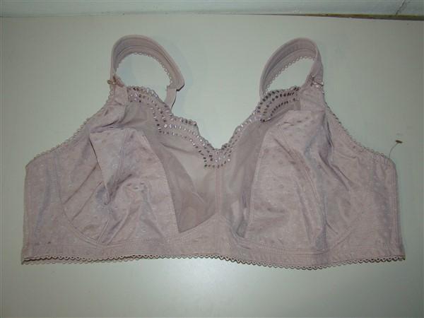 NWOT Comfort Choice 42C Feminine Wireless Gel Strap Bra Taupe 120688