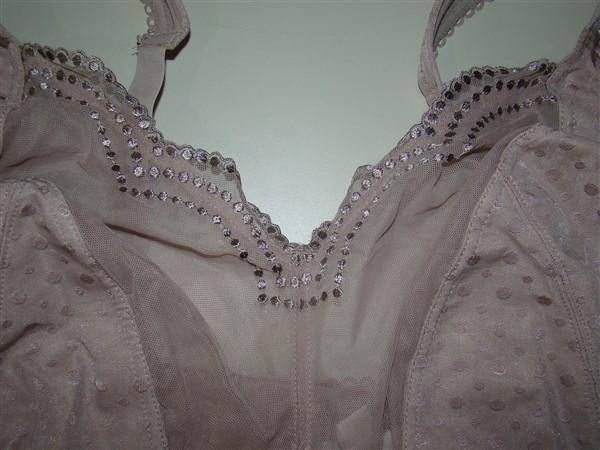 NWOT Comfort Choice 42C Feminine Wireless Gel Strap Bra Taupe 120688