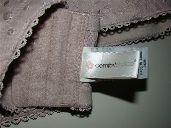 NWOT Comfort Choice 42C Feminine Wireless Gel Strap Bra Taupe 120688