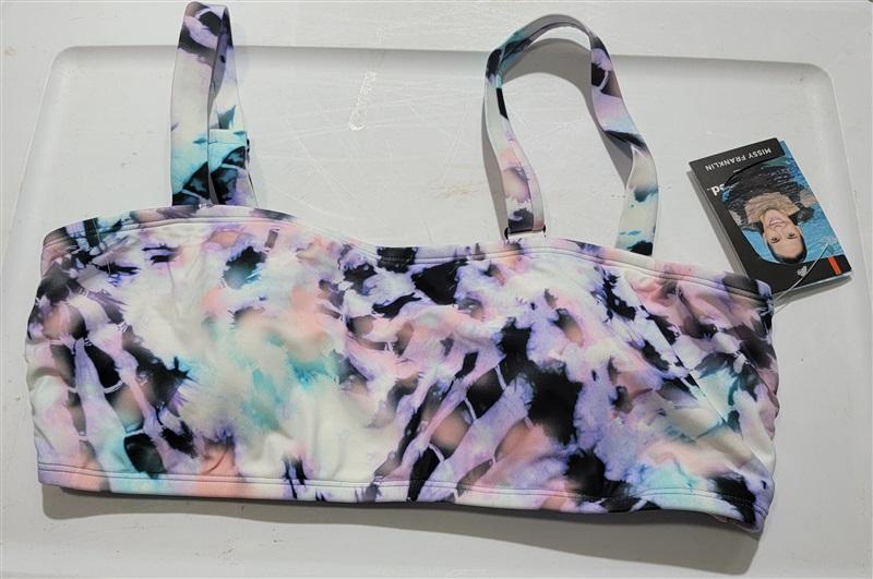NWT Sports Illustrated L Misty Franklin Tie Dye Bikini Swim Top 120712