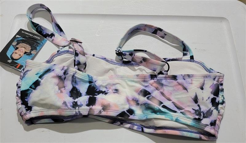 NWT Sports Illustrated L Misty Franklin Tie Dye Bikini Swim Top 120712