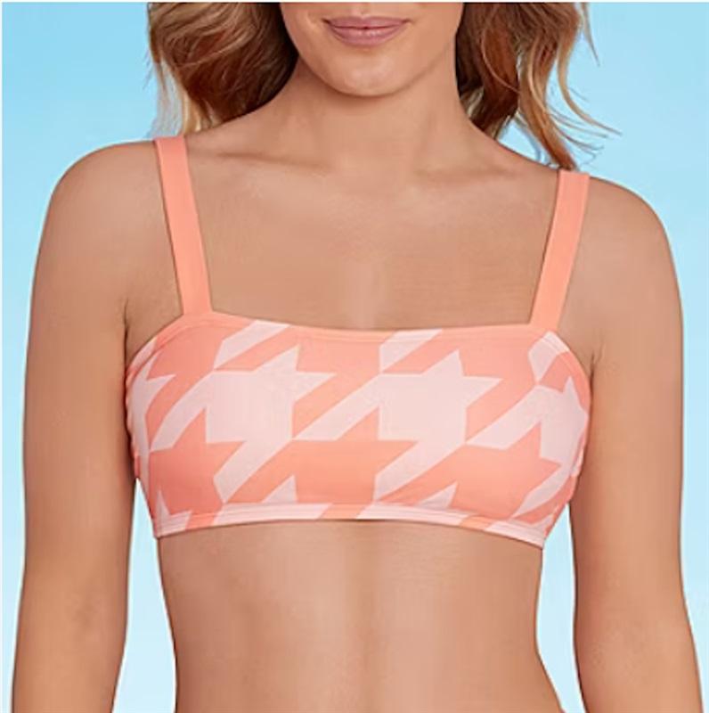 NWT Sports Illustrated XL Misty Franklin Houndstooth Bikini Swim Top 120742