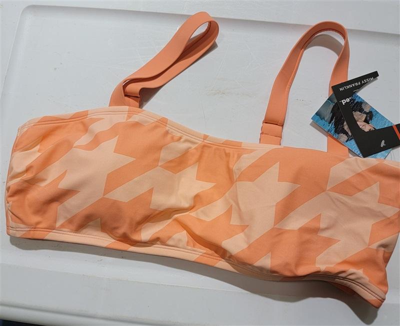 NWT Sports Illustrated XL Misty Franklin Houndstooth Bikini Swim Top 120742
