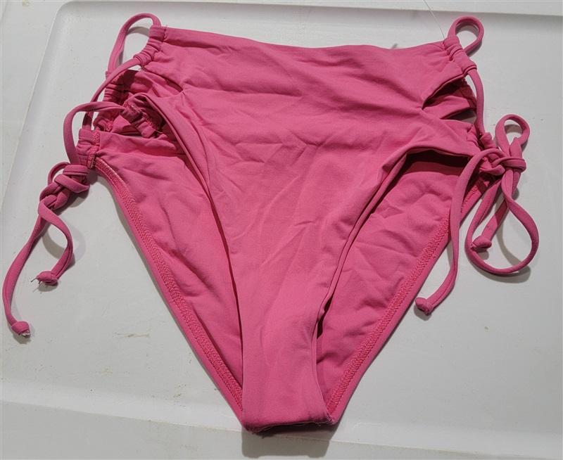 NWOTD L*Space S Lace Up Sides Pink Bikini Swim Bottom 120751