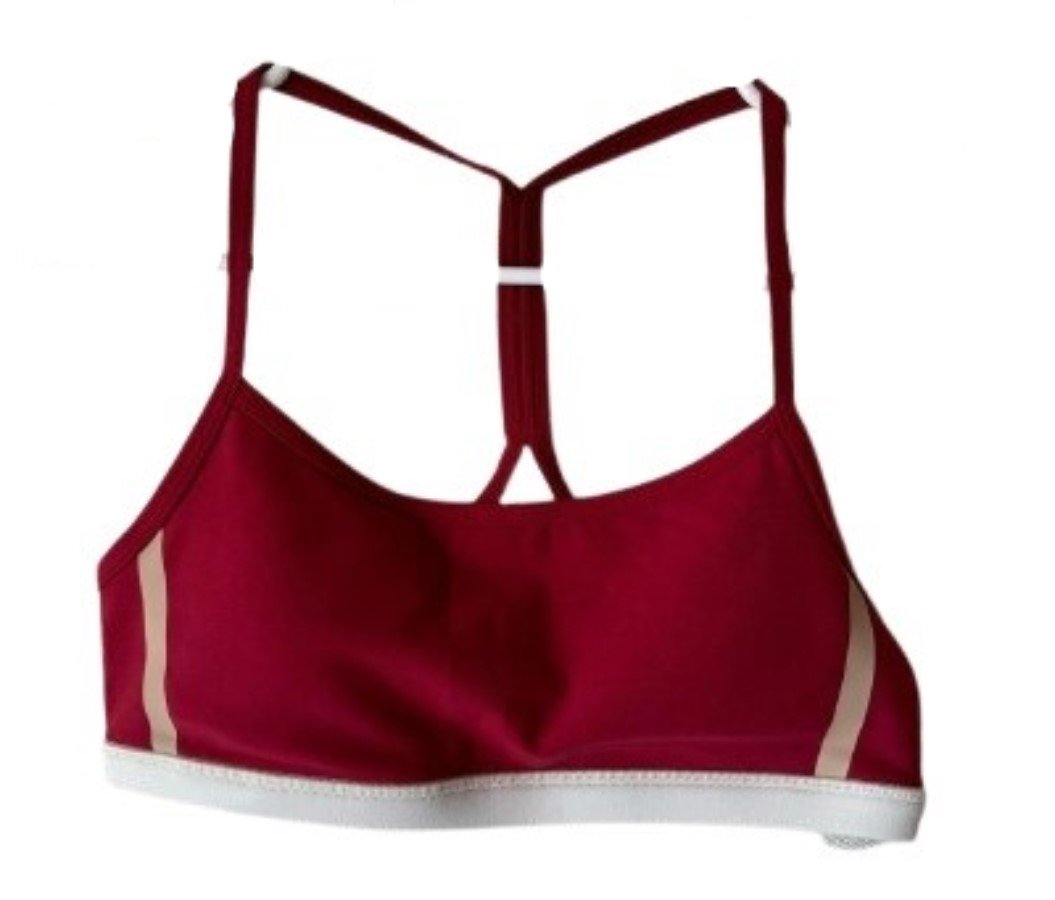 NWT Calme XL Endurance Cross Back Sports Bra Red 120753