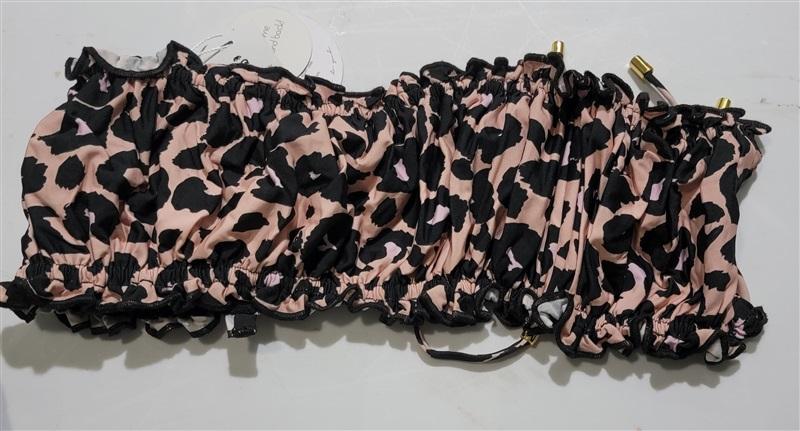 NWT Pilyq Nala Remi Ruched Bandeau Bikini Swim Top & Bottom 120766