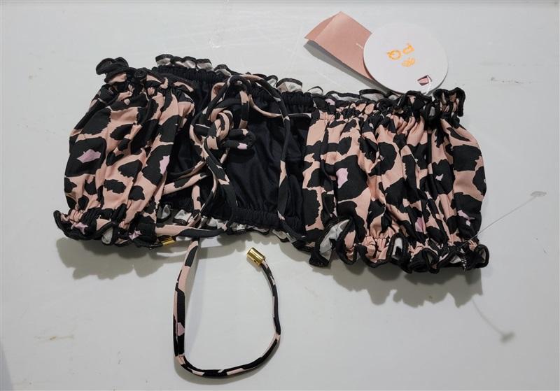NWT Pilyq Nala Remi Ruched Bandeau Bikini Swim Top & Bottom 120766