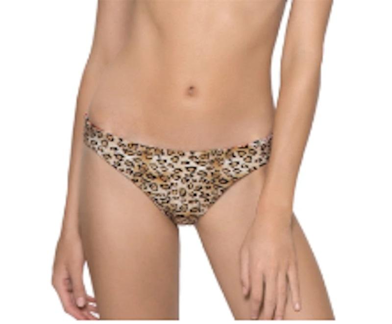 NWT Pilyq PQ S Leo Basic Ruched Full Bikini Bottoms 120768