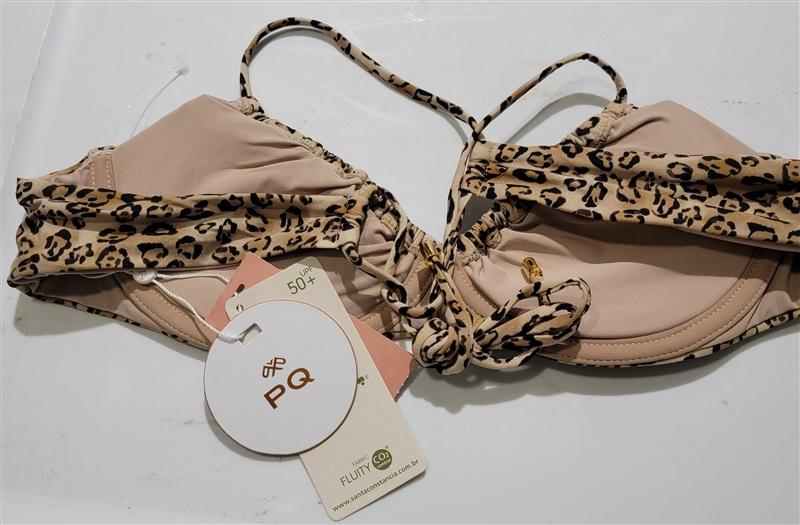 NWT Pilyq Leo Jasmine L Underwired Bikini Swim Top 120783