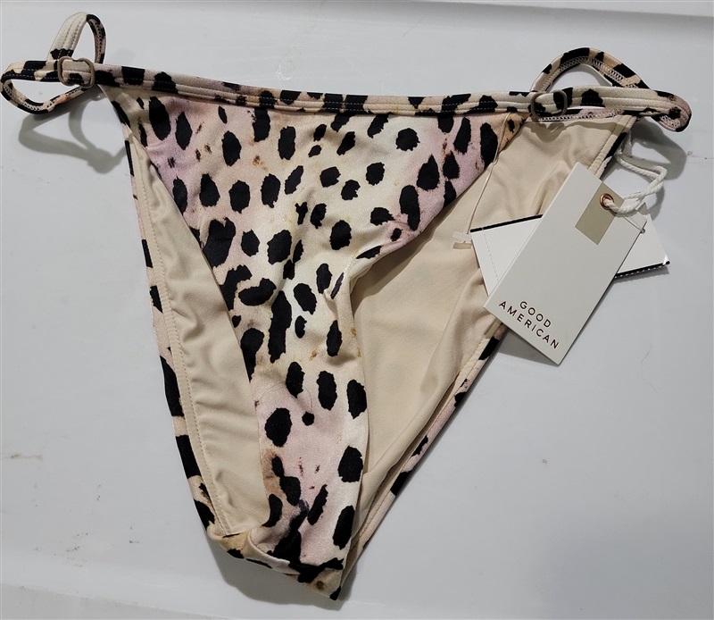 NWT Good American sz 4 Rose Cheetah Bikini Bottom 120790