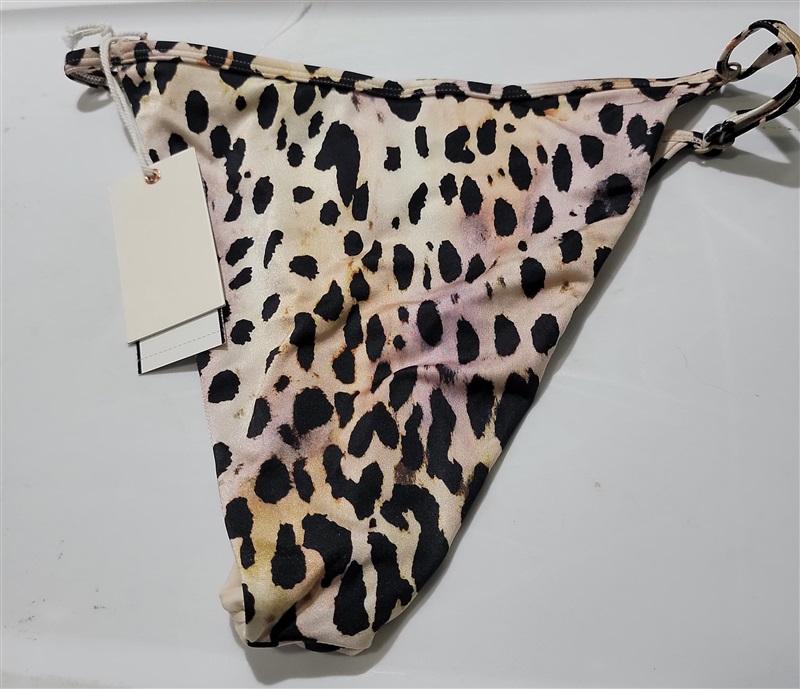 NWT Good American sz 4 Rose Cheetah Bikini Bottom 120790