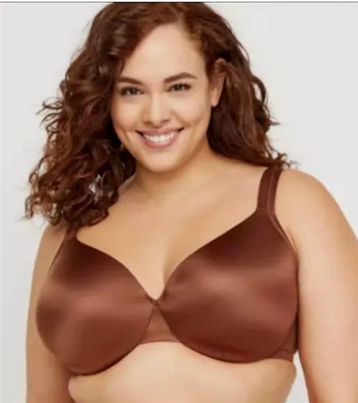 NWPT Cacique 44DD Smooth Lightly Lined Full Coverage Brown 120796