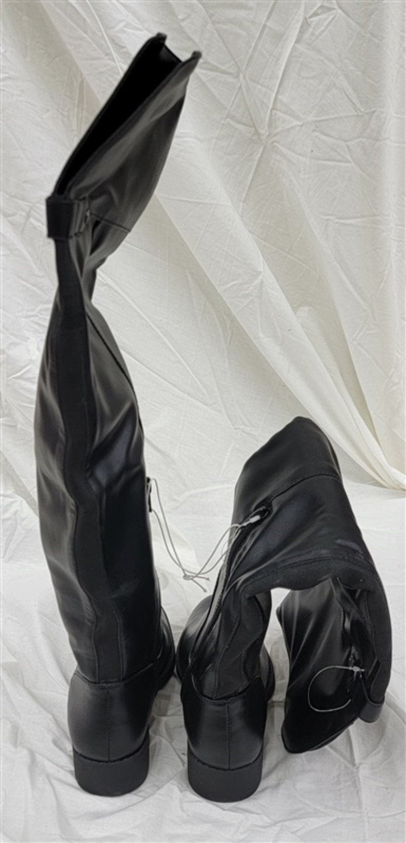 NWOT Sun & Stone 6 Allicce Over The Knee Boots Faux Leather Black 120811
