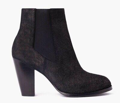 NWOT Thursday Boot Co 7.5 Galaxy Chelsea Ankle Boots Black Glitter 120813