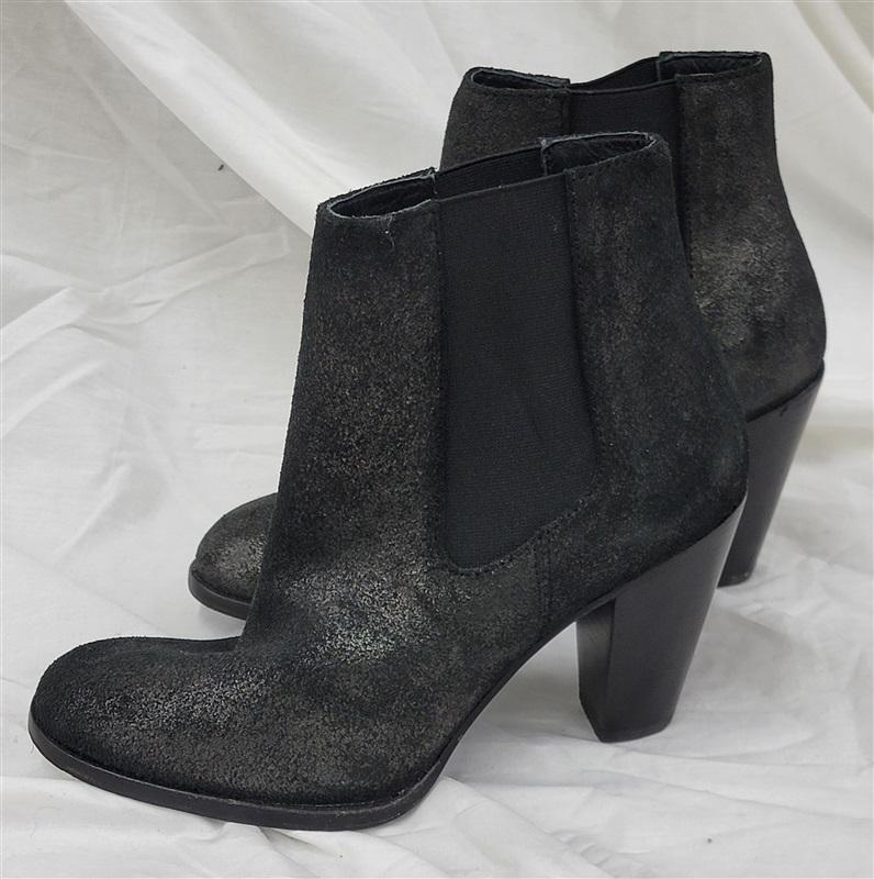 NWOT Thursday Boot Co 7.5 Galaxy Chelsea Ankle Boots Black Glitter 120813