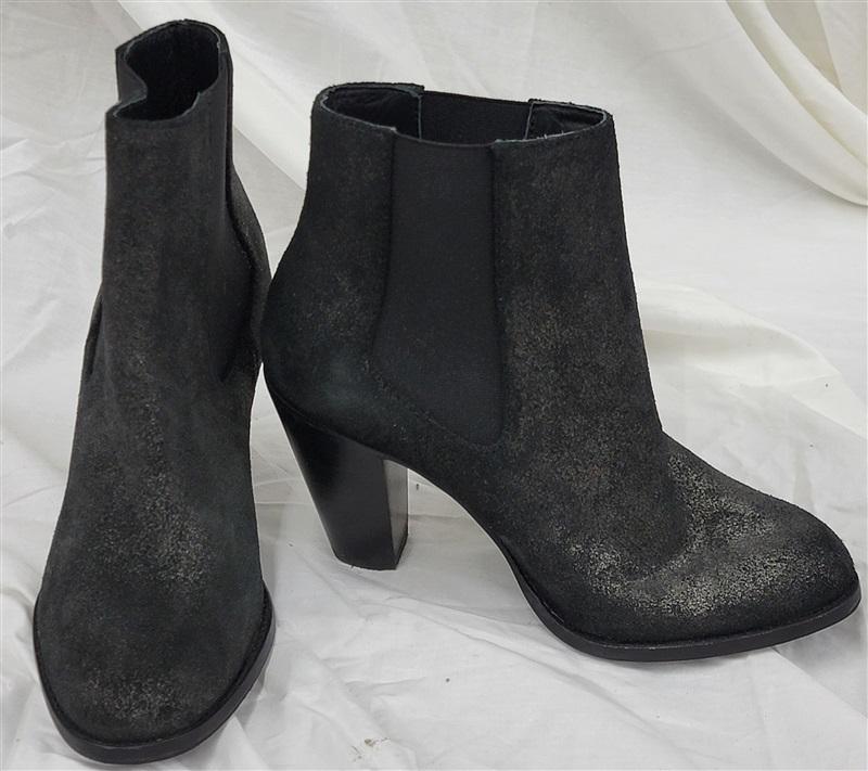 NWOT Thursday Boot Co 7.5 Galaxy Chelsea Ankle Boots Black Glitter 120813