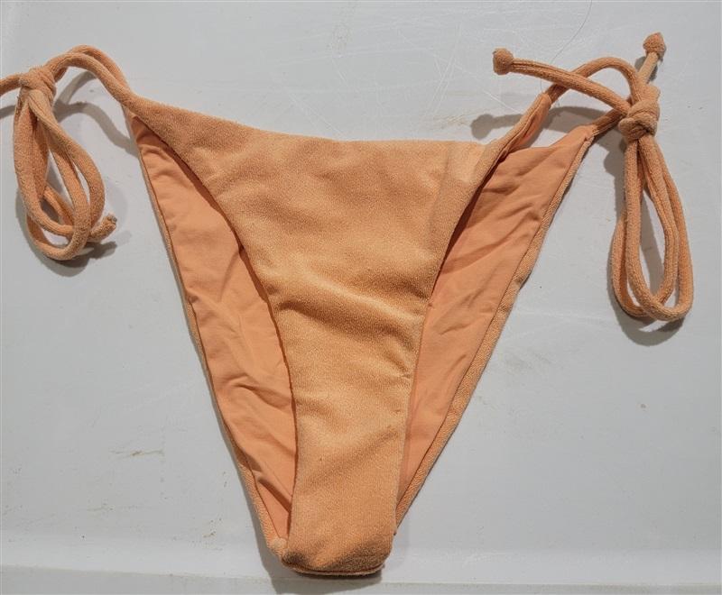 NWOT L*Space L Lennox Tangy Orange Tie Side Bikini Bottom 120828