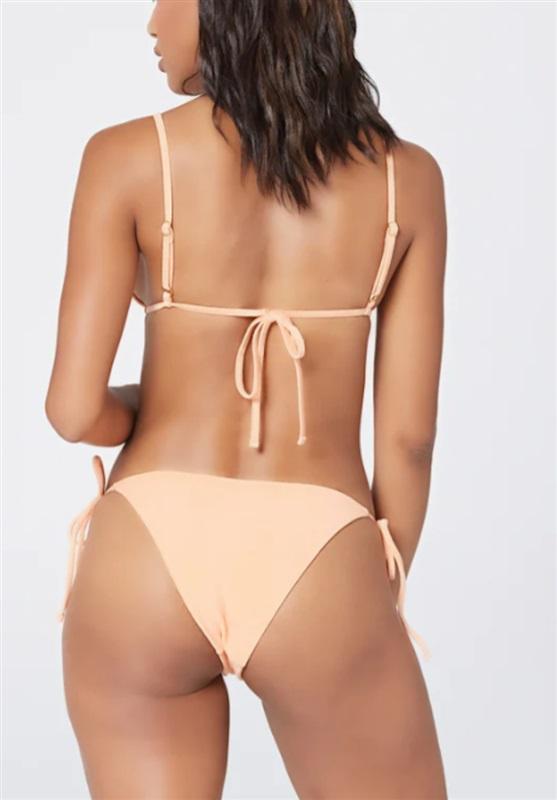 NWOT L*Space L Lennox Tangy Orange Tie Side Bikini Bottom 120828