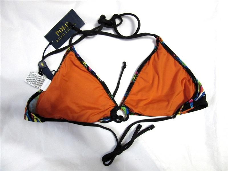NWT Ralph Lauren Paisley XS String Bikini Swim Top 120835
