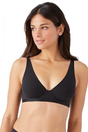 NWT b.tempt'd Wacoal 36c Nearly Nothing Plunge Underwire Bra 951263 Black 120855