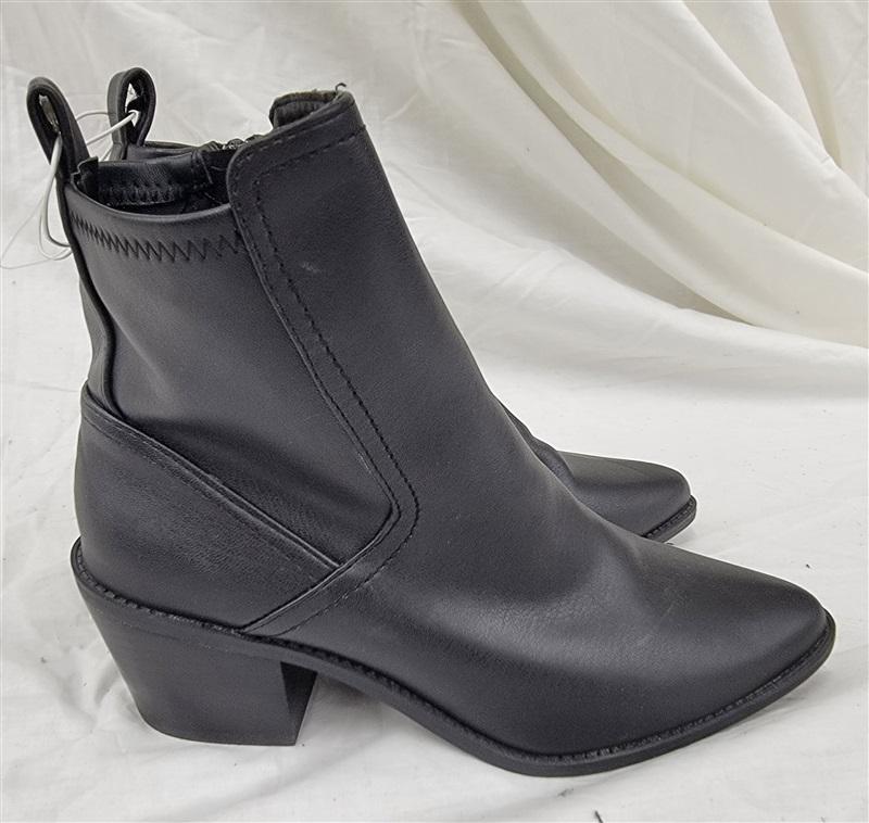 NWOT Dolce Vita 7.5 Oster Western Ankle Boots Black 120874