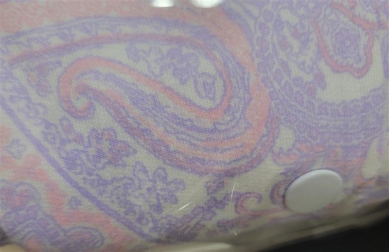 NWT Miss Elaine SM Paisley Print V-Neck Short Sleeve Snap Robe 120896