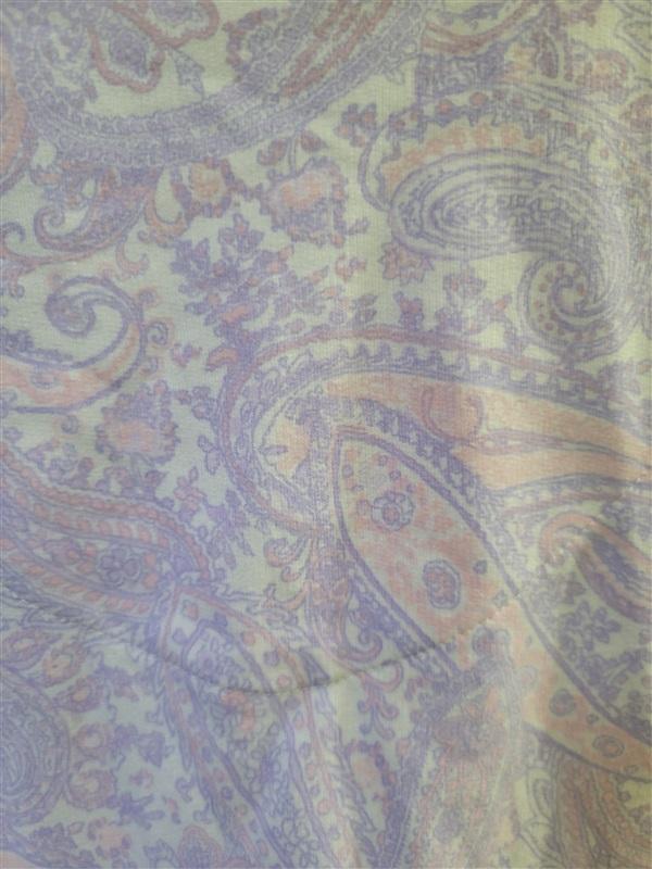 NWT Miss Elaine SM Paisley Print V-Neck Short Sleeve Snap Robe 120896