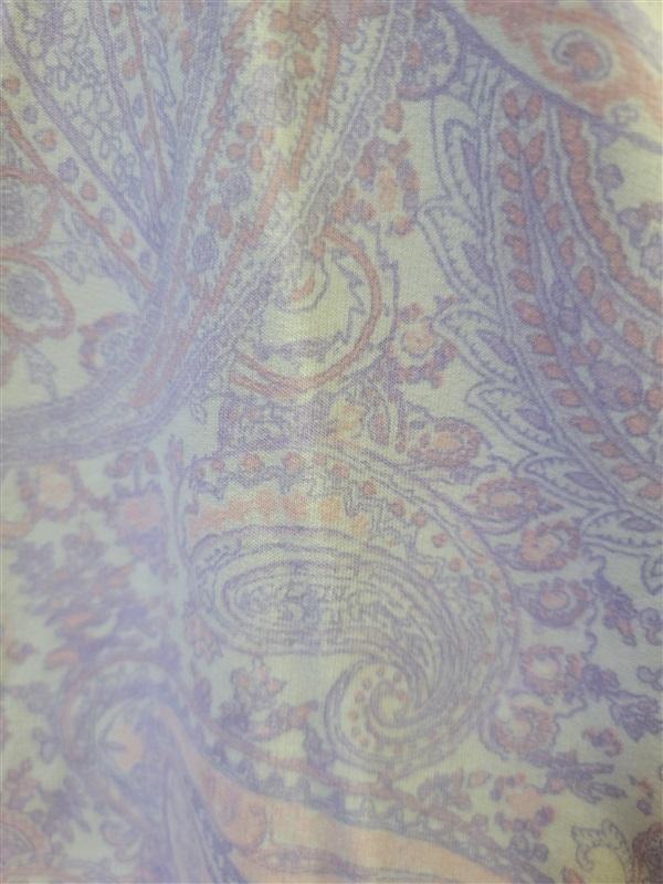 NWT Miss Elaine SM Paisley Print V-Neck Short Sleeve Snap Robe 120896