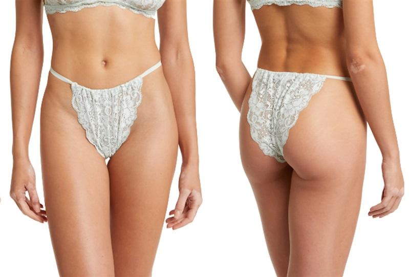 NWOT Free People WE ARE HAH S Chase Me Down Cheeky Panties Black 120901