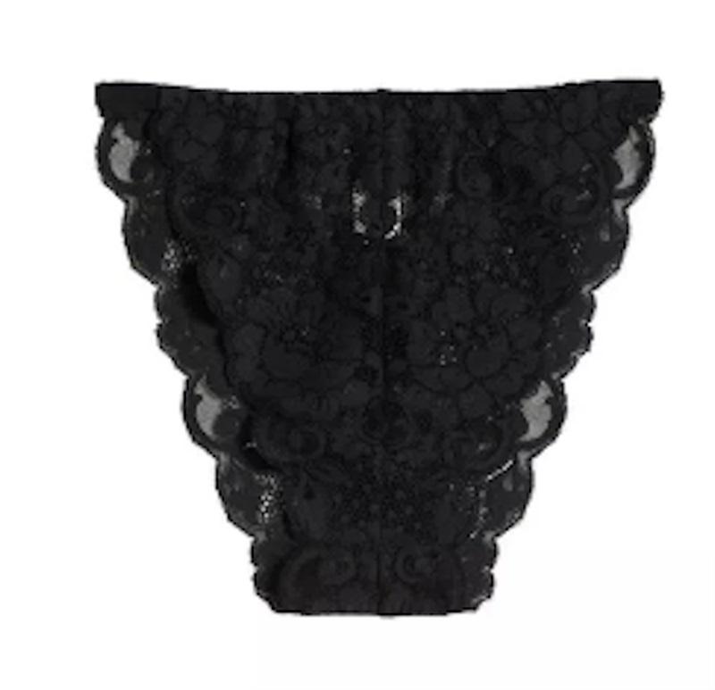 NWOT Free People WE ARE HAH S Chase Me Down Cheeky Panties Black 120901