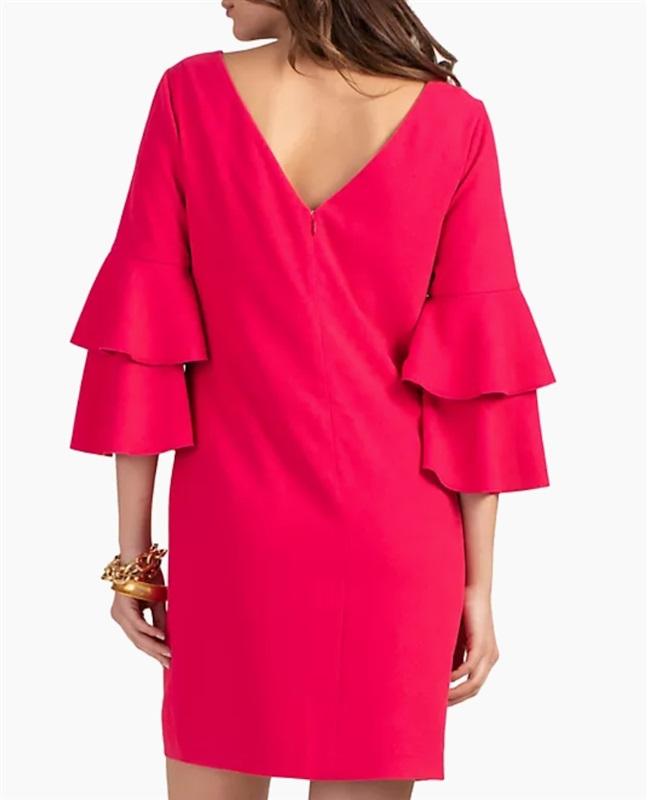 NWT Trina Turk Leona Mini Dress Bell Sleeves Cocktail Dress 120902