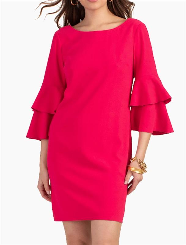 NWT Trina Turk Leona Mini Dress Bell Sleeves Cocktail Dress 120902