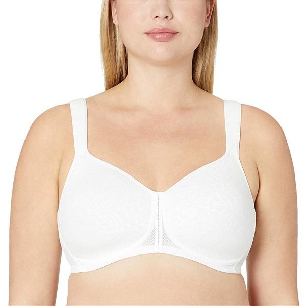 NWT Wacoal 34D Awareness Wire Free Lightweight Spacer Bra 856367 White 120922