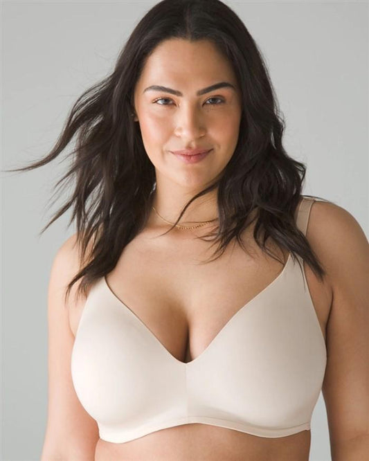 NWOT Soma 38DD Vanishing Back Wireless Full Coverage Bra Pale Sand 120931