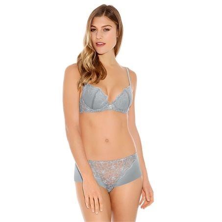 NWT Wacoal 34D Europe Cherish Push Up Bra WE113003SIG Gray 120937