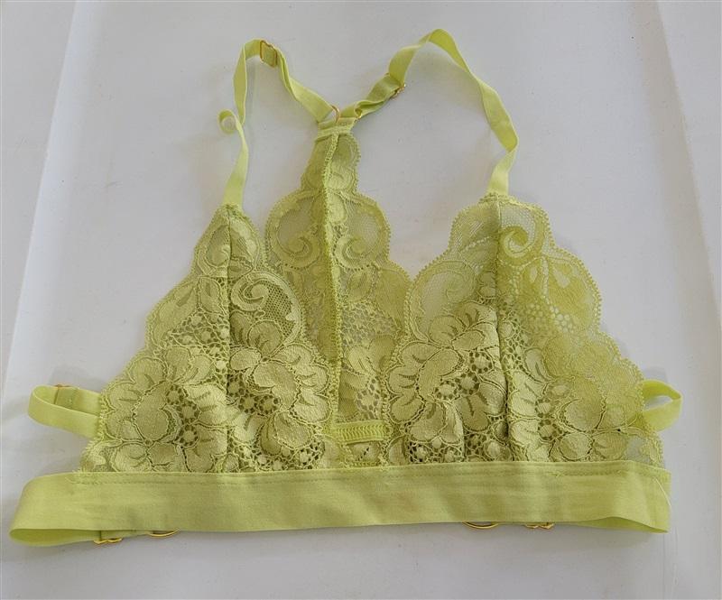 NWT HAH Intimates XS SistHAH Bralittle Racerback Bralette Green 120962