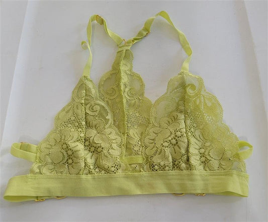 NWT HAH Intimates XS SistHAH Bralittle Racerback Bralette Green 120962