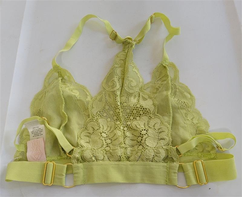 NWT HAH Intimates XS SistHAH Bralittle Racerback Bralette Green 120962