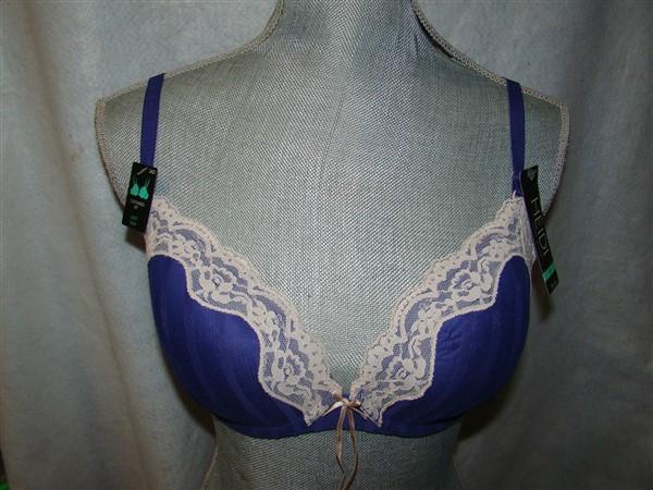 NWT Heidi Klum 34D Fit Mesh Lace Custom Lift Push-Up Bra H29-1168B 120977