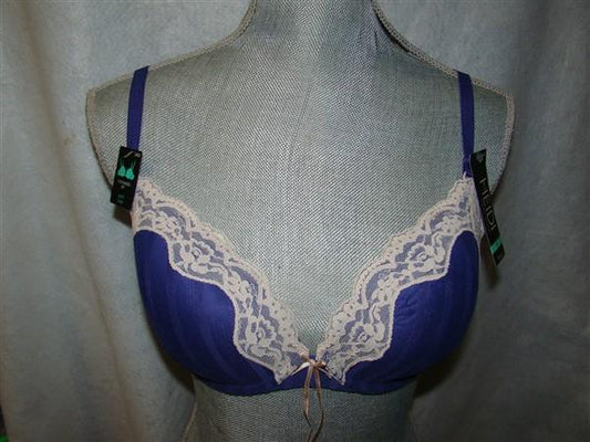 NWT Heidi Klum 34D Fit Mesh Lace Custom Lift Push-Up Bra H29-1168B 120977