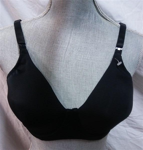 NWOT Leading Lady 34D Molded Seamless Underwire Nursing Bra 410 Black 120994